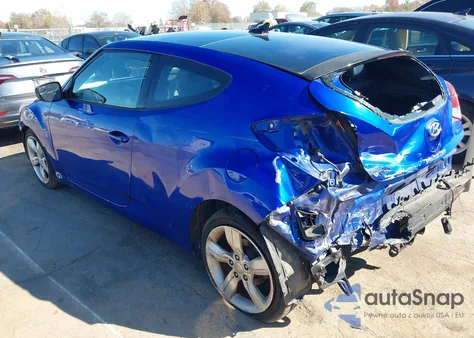 2014 Hyundai Veloster Base W/Black from USA, damaged, VIN KMHTC6AD0EU216967